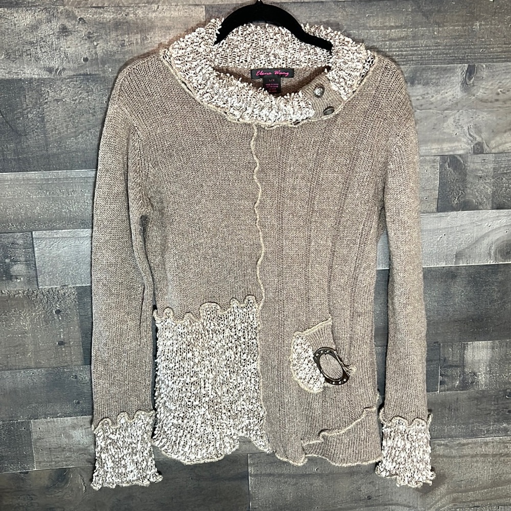 Pretty Brown Elena Wang Sweater